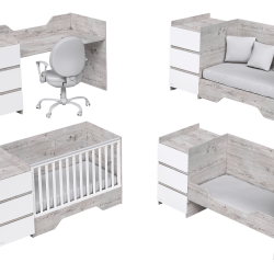 Casababy Combo Βρεφικό Πολυμορφικό Κρεβάτι 4 σε 1