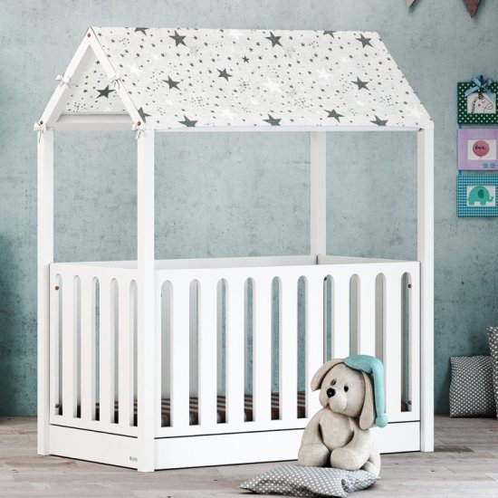 Casababy La Maison White Βρεφικό Κρεβάτι Μετατρεπόμενο Σε Προεφηβικό Τύπου Μοντεσσόρι Casababy La Maison White Βρεφικό Κρεβάτι Μετατρεπόμενο Σε Προεφηβικό Τύπου Μοντεσσόρι