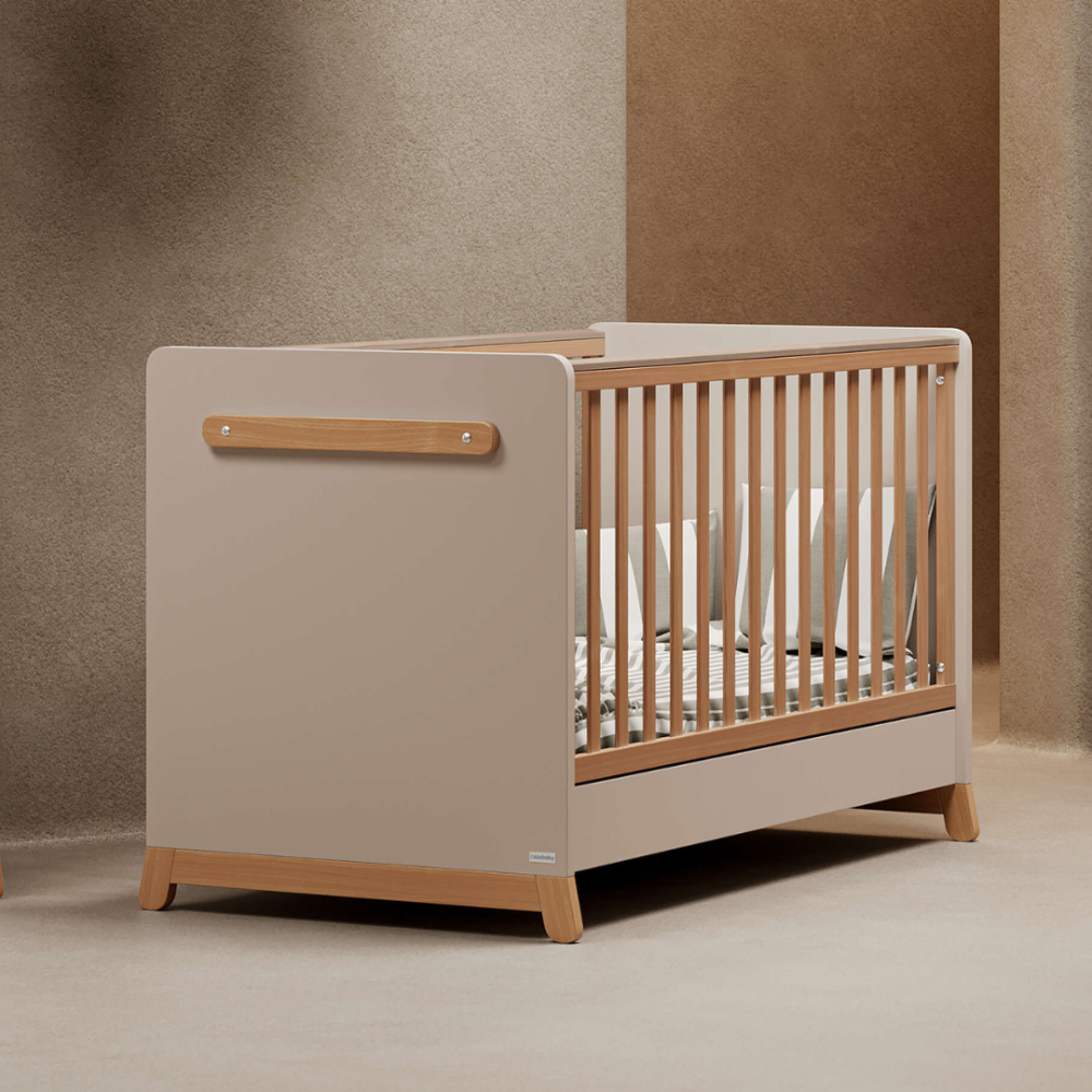 Casababy Palmer Ecru Βρεφικό Κρεβάτι Μετατρεπόμενο Σε Προεφηβικό