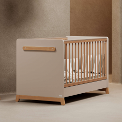 Casababy Palmer Ecru Βρεφικό Κρεβάτι Μετατρεπόμενο Σε Προεφηβικό