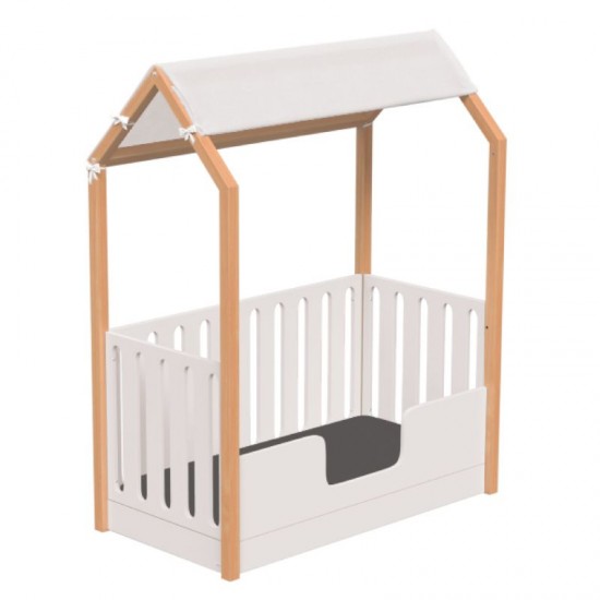 Casababy La Maison Ecru Βρεφικό Κρεβάτι Μετατρεπόμενο Σε Προεφηβικό Τύπου Μοντεσσόρι Casababy La Maison Ecru Βρεφικό Κρεβάτι Μετατρεπόμενο Σε Προεφηβικό Τύπου Μοντεσσόρι