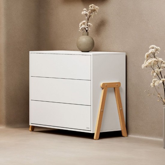Casababy Palmer White Βρεφική Συρταριέρα Με 3 Συρτάρια Casababy Palmer White Βρεφική Συρταριέρα Με 3 Συρτάρια