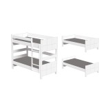 Casakids Cosy solid wood separable bunk bed