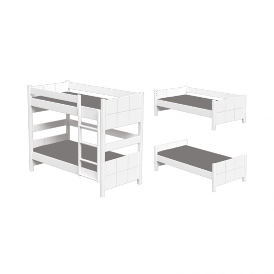 Casakids Cosy Κουκέτα Ημίδιπλη Μετατρεπόμενη με Αποσπώμενη Σκάλα Για 2 Διαστάσεις Στρωμάτων Casakids Cosy Κουκέτα Ημίδιπλη Μετατρεπόμενη με Αποσπώμενη Σκάλα Για 2 Διαστάσεις Στρωμάτων