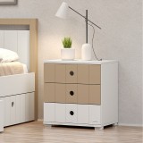 Casakids Smile Bedside Cabinet with 3 Drawers
