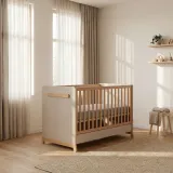 Casababy Palmer Ecru Βρεφικό Κρεβάτι Μετατρεπόμενο Σε Προεφηβικό