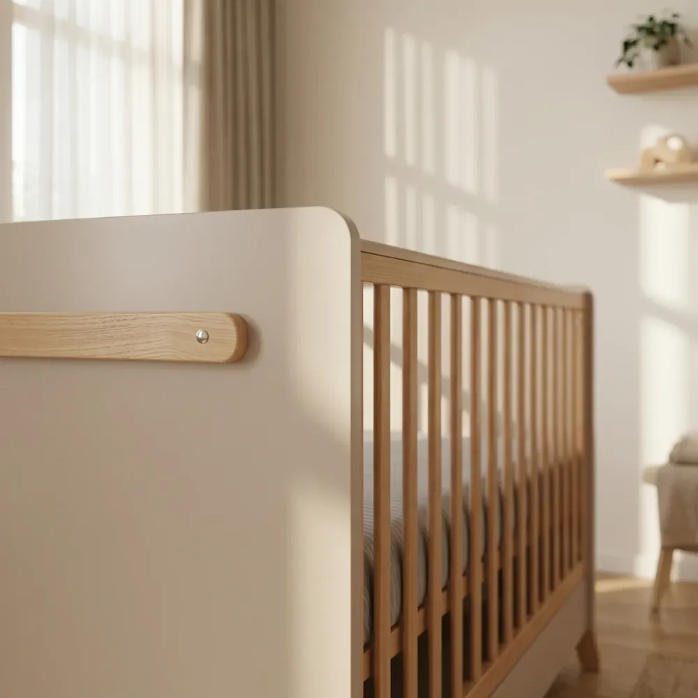 Casababy Palmer Ecru Βρεφικό Κρεβάτι Μετατρεπόμενο Σε Προεφηβικό
