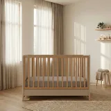 Casababy Palmer Ecru Βρεφικό Κρεβάτι Μετατρεπόμενο Σε Προεφηβικό