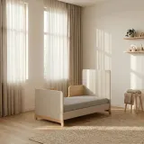 Casababy Palmer Ecru Βρεφικό Κρεβάτι Μετατρεπόμενο Σε Προεφηβικό