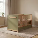 Casababy Palmer Olive Βρεφικό Κρεβάτι Μετατρεπόμενο Σε Προεφηβικό