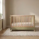 Casababy Palmer Olive Βρεφικό Κρεβάτι Μετατρεπόμενο Σε Προεφηβικό