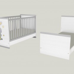 Casababy Smart Βρεφικό Κρεβάτι Μετατρεπόμενο Σε Προεφηβικό