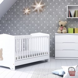 Casababy Rabbit Βρεφικό Κρεβάτι Μετατρεπόμενο Σε Προεφηβικό