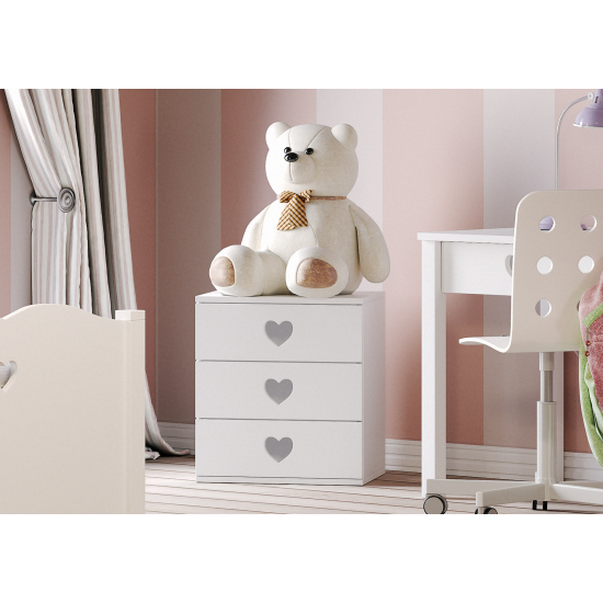 Casakids Feel Κομοδίνο Τροχηλατό με 3 Συρτάρια Casakids Feel Κομοδίνο Τροχηλατό με 3 Συρτάρια